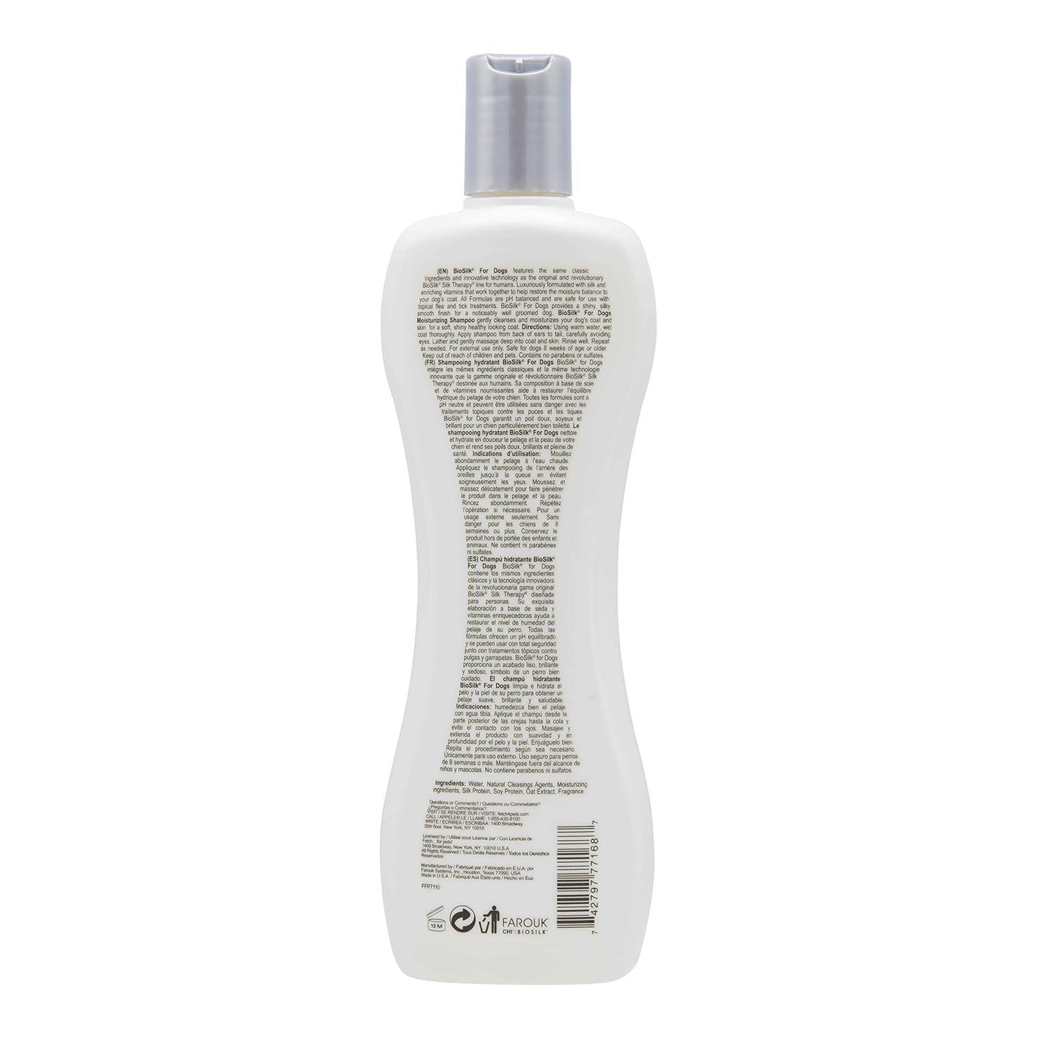 Biosilk Silk Therapy Moisturizing Shampoo for Dogs - Healthber