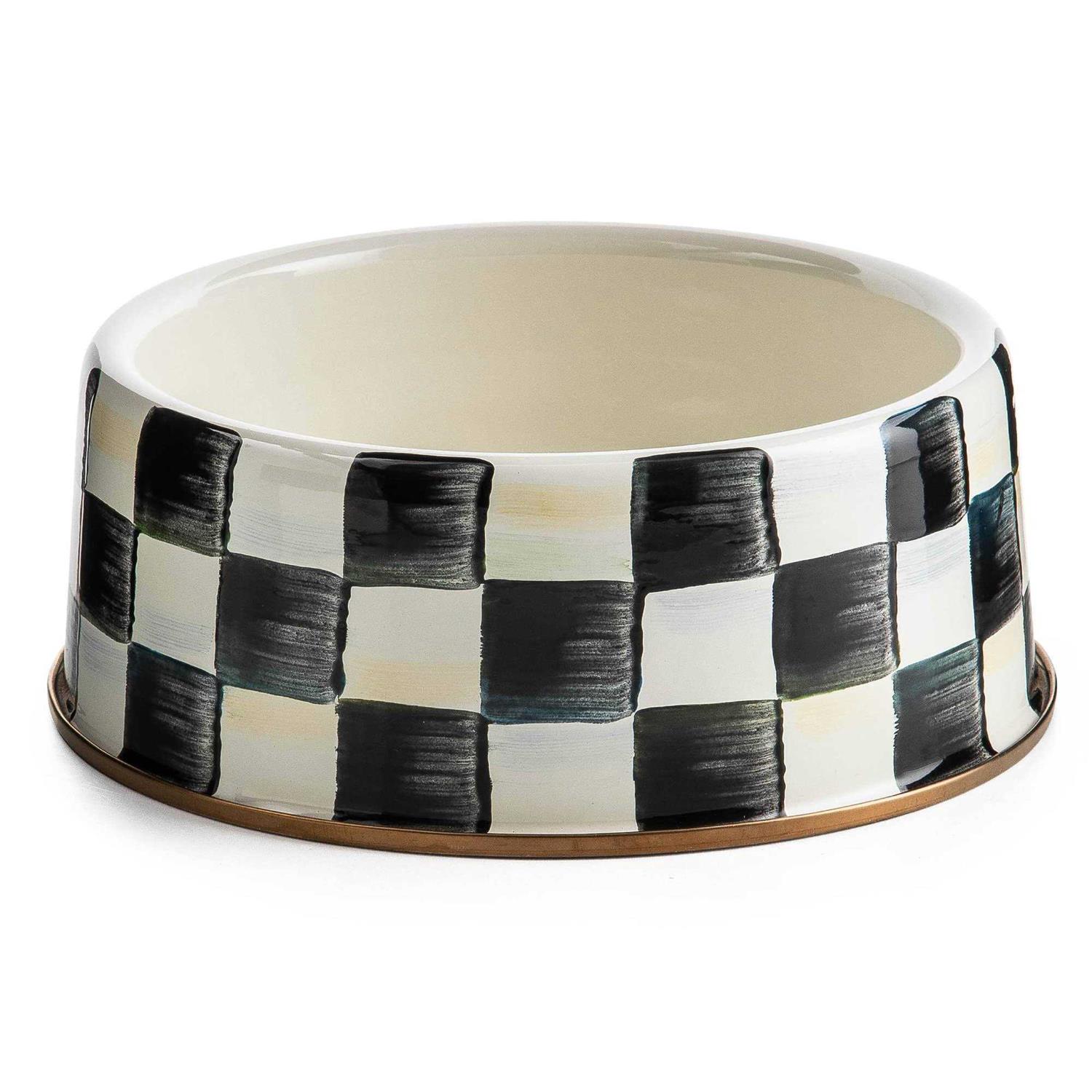 MacKenzie-Childs Check Pet Dish - Healthber