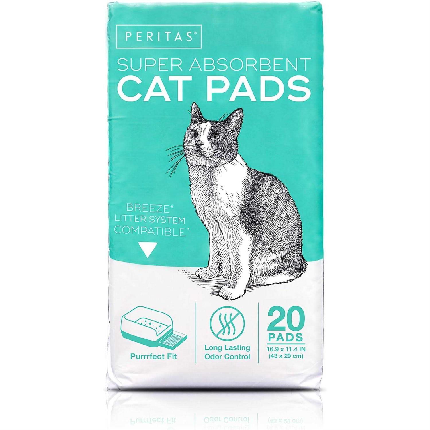 20ct Paw Inspired Cat Pads Generic Refills for Tidy Cats Breeze Cat Litter Box Pads System - Healthber