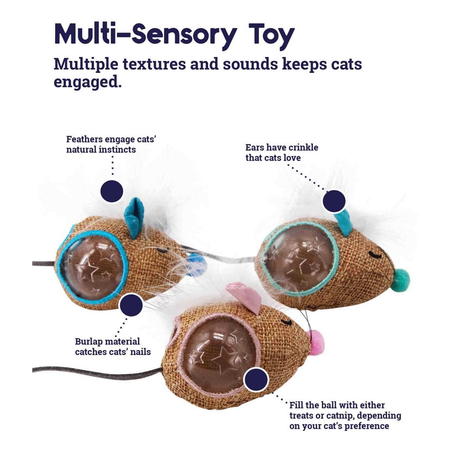 Petstages Mousin Around Hide N Treat Cat Toy - Healthber