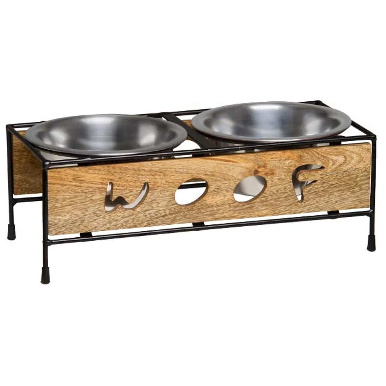 Wooden Woof Cut Dog Diner - Healthber