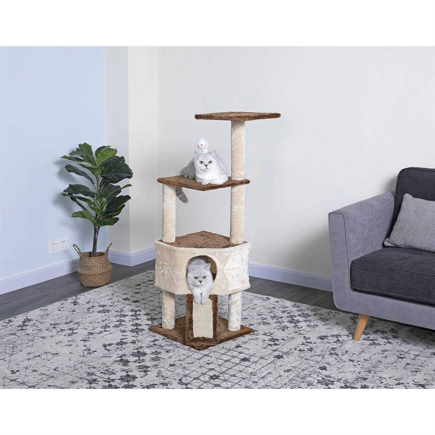 Go Pet Club 46 in. Kitten Cat Tree - Healthber
