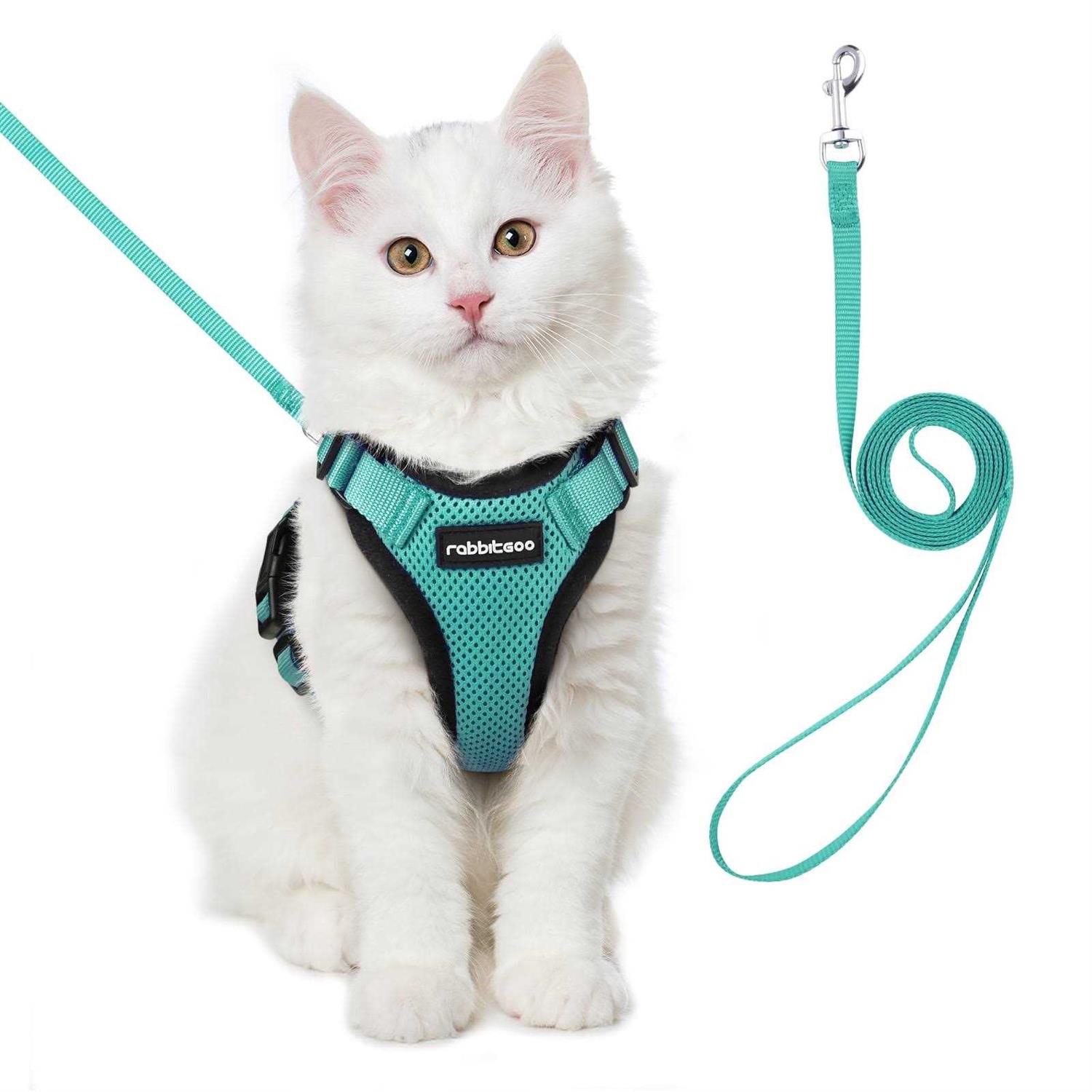 Rabbitgoo Cat Harness and Leash for Walking Escape Proof Soft Adjustable Vest Harnesses for Cats - Healthber