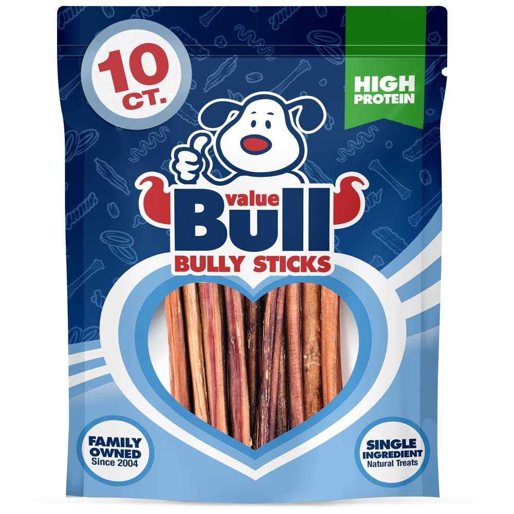 ValueBull Bully Sticks for Dogs 6 inch - Healthber