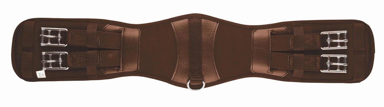 Collegiate Memory Foam Mono Flap Girth, Brown - Healthber