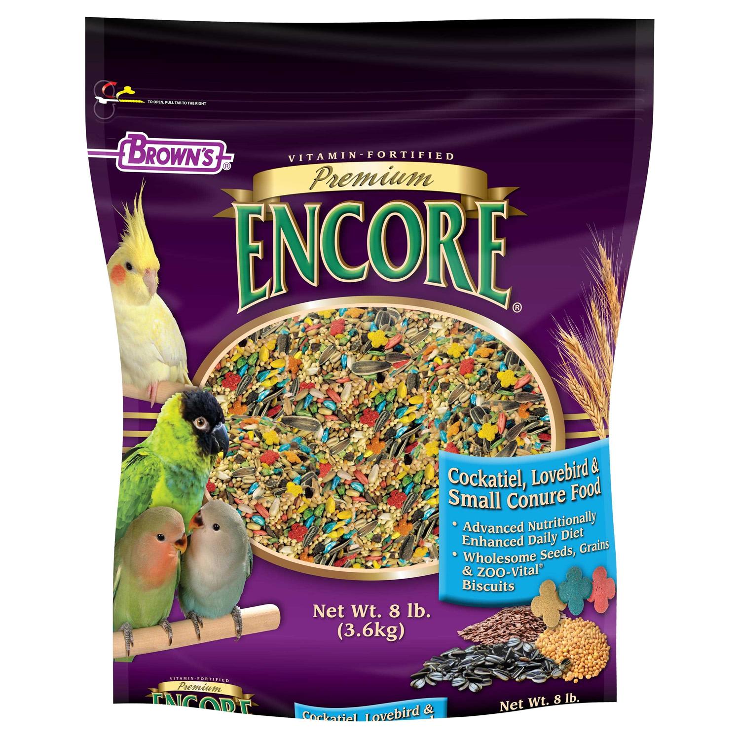 Brown’s Encore Premium Cockatiel Food - Healthber