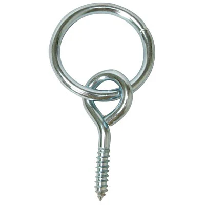 Screw Type Hitching Ring with Screw Eye Hook, 10 ct - Healthber