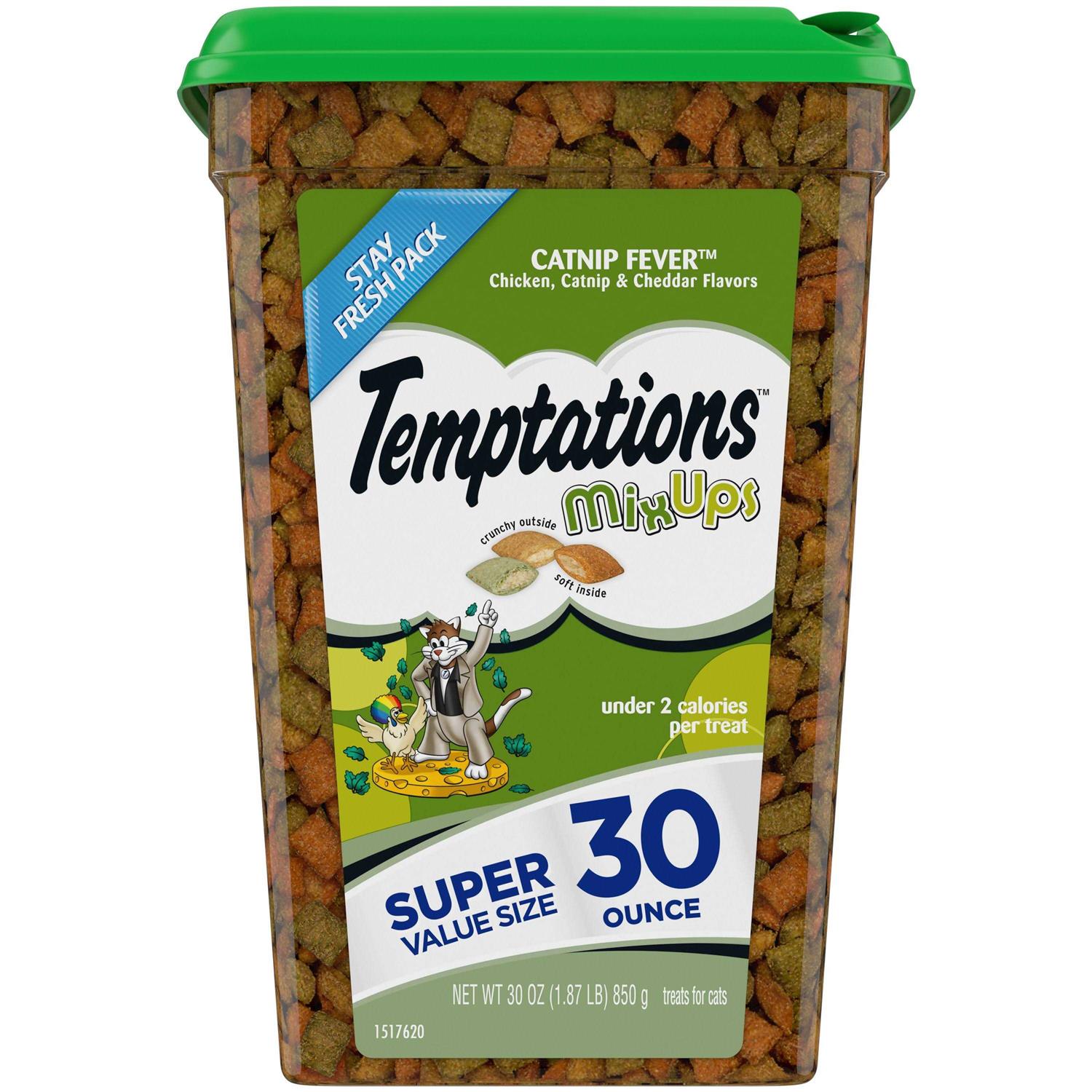 Temptations MixUps Catnip Fever Flavor Soft & Crunchy Cat Treats - Healthber