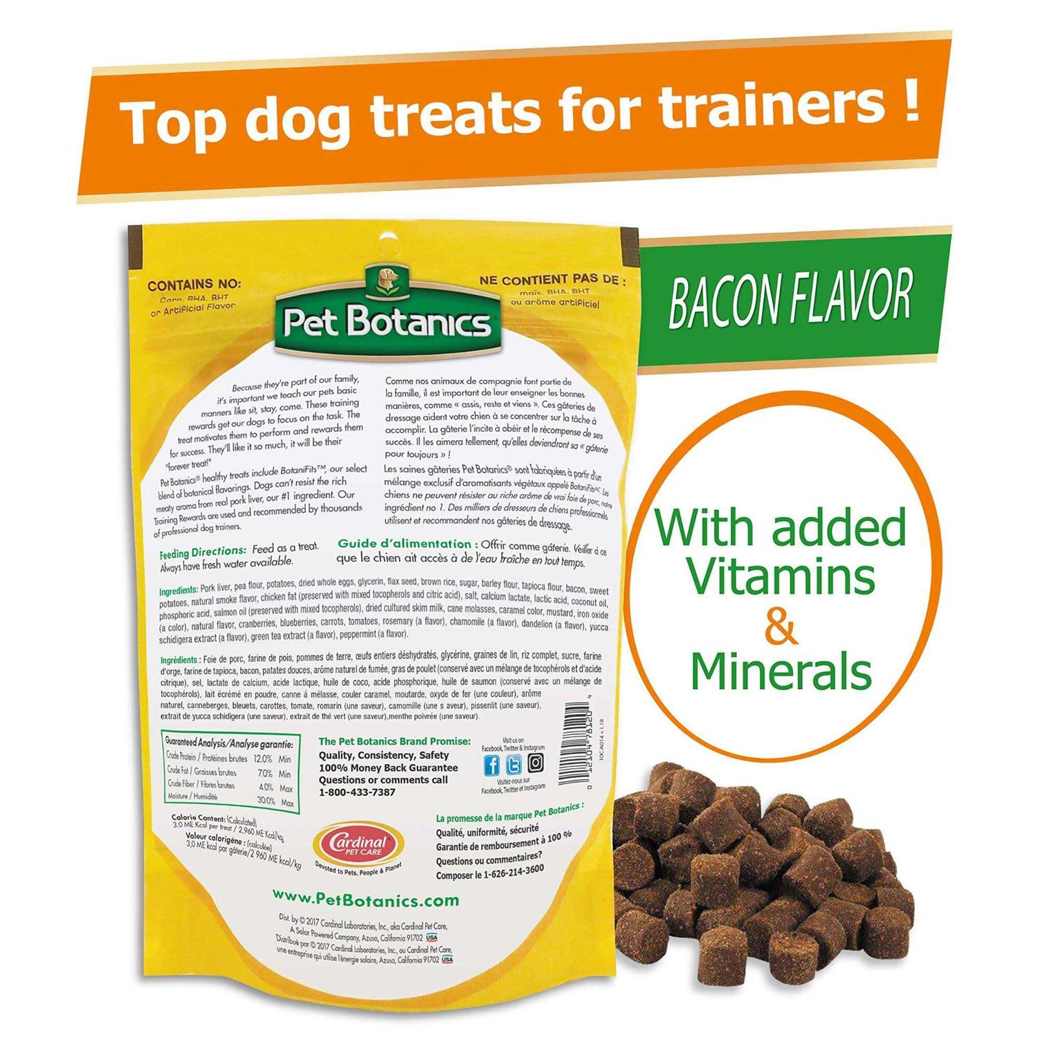 Pet Botanics Training Rewards Dog Treats Bacon - Healthber