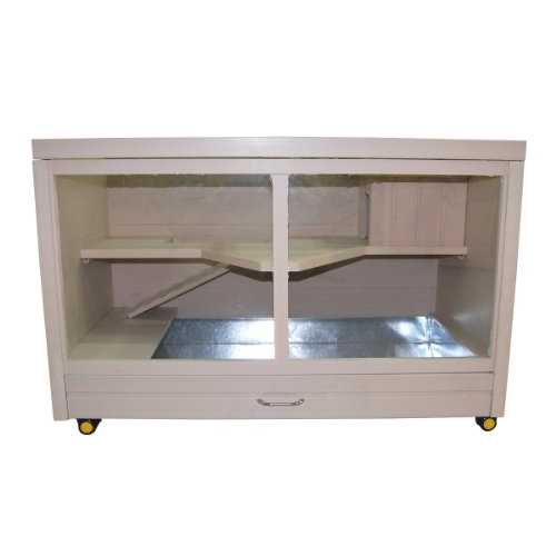 New Age Pet Eco-Concepts Park Avenue Small Animal Indoor Hutch, 39.4 L X 19.7 W X 23.6 H - Healthber