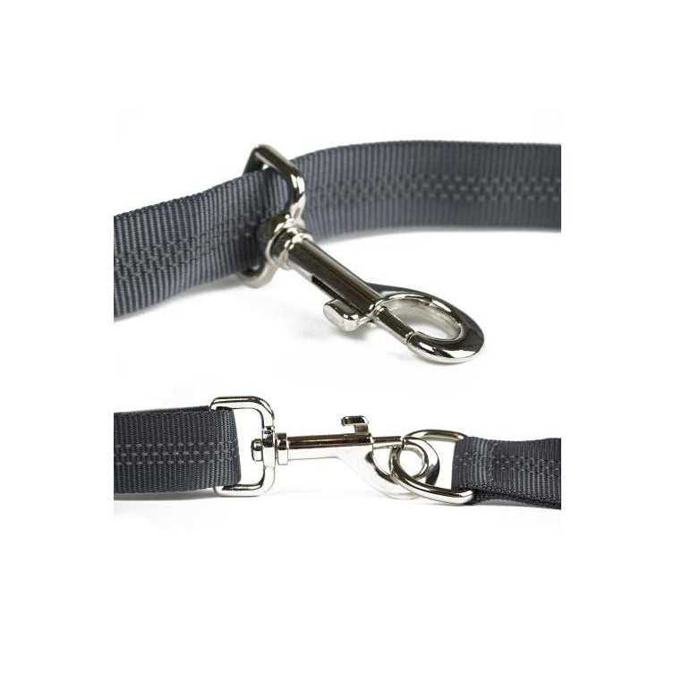 Tuff Mutt Hands Free Dog Leash for Running Walking Hiking Durable Dual-Handle Bungee Leash - Healthber