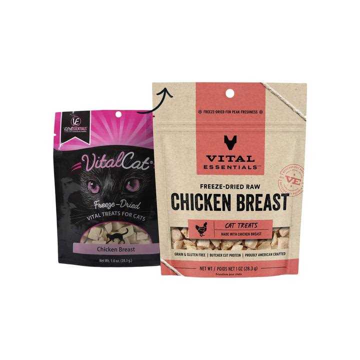 Vital Essentials Freeze-Dried Rabbit Bites Cat Treats - Healthber