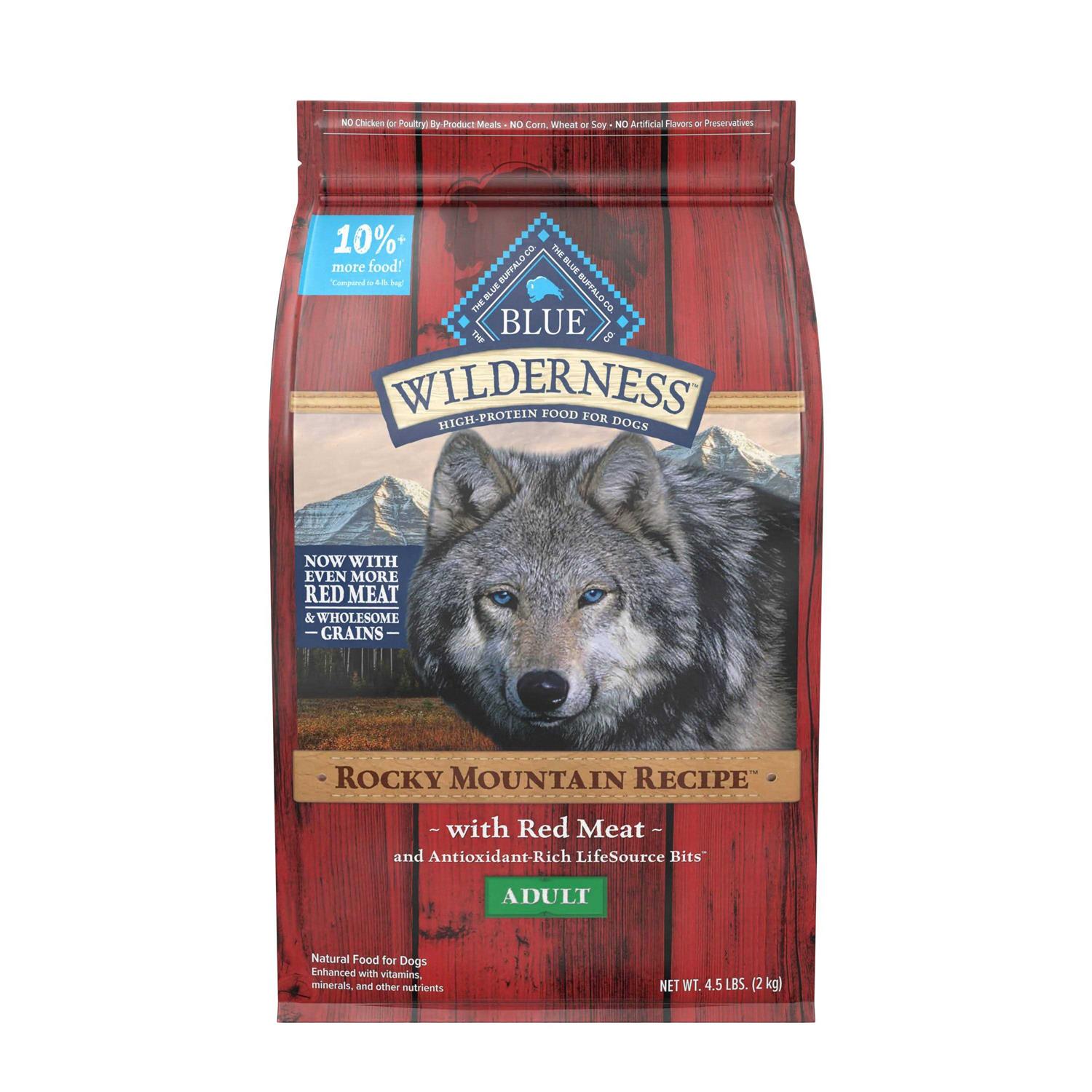 Blue Buffalo Wilderness Rocky Mountain Recipe Dog Food - Healthber