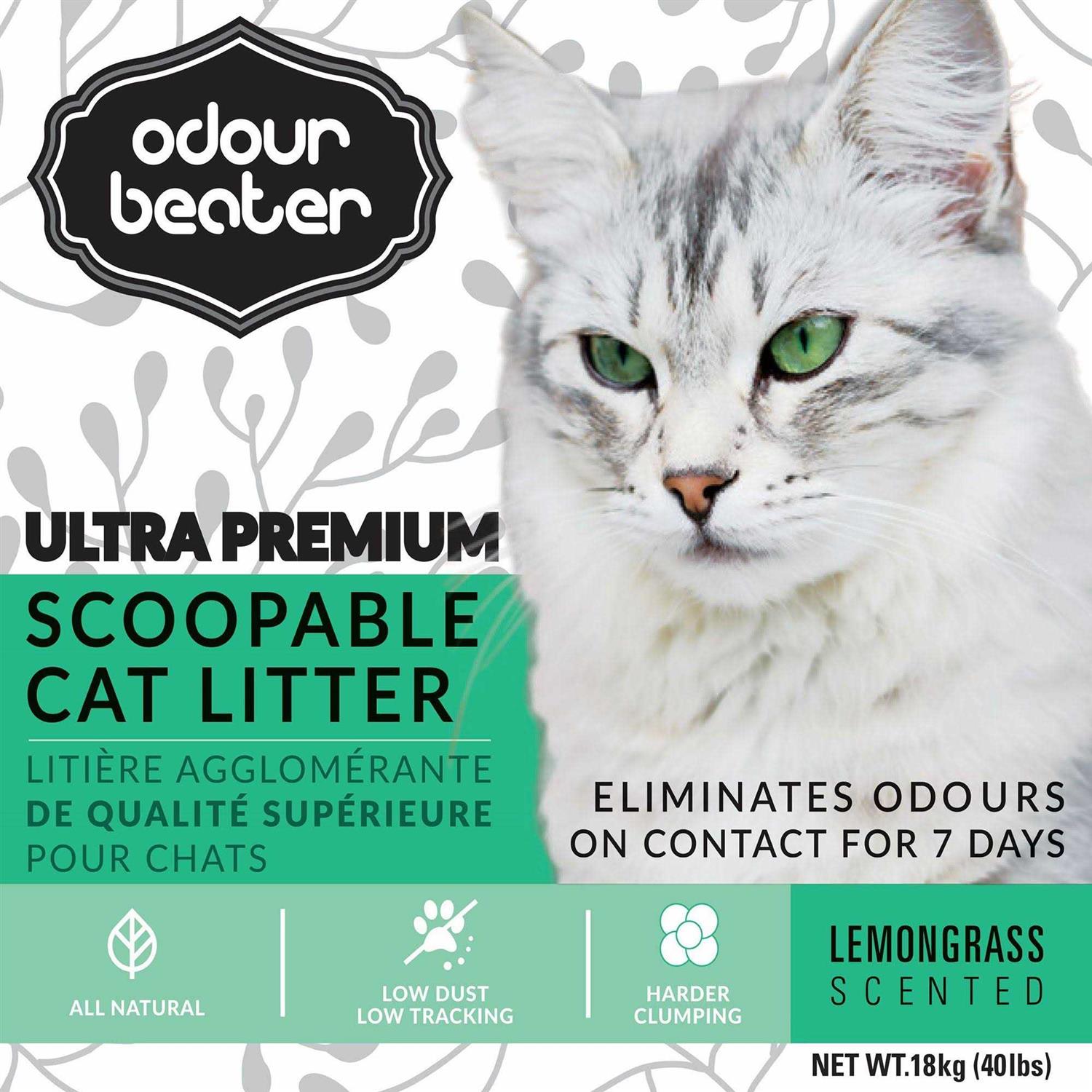 Odour Beater Lemongrass Cat Litter - Healthber