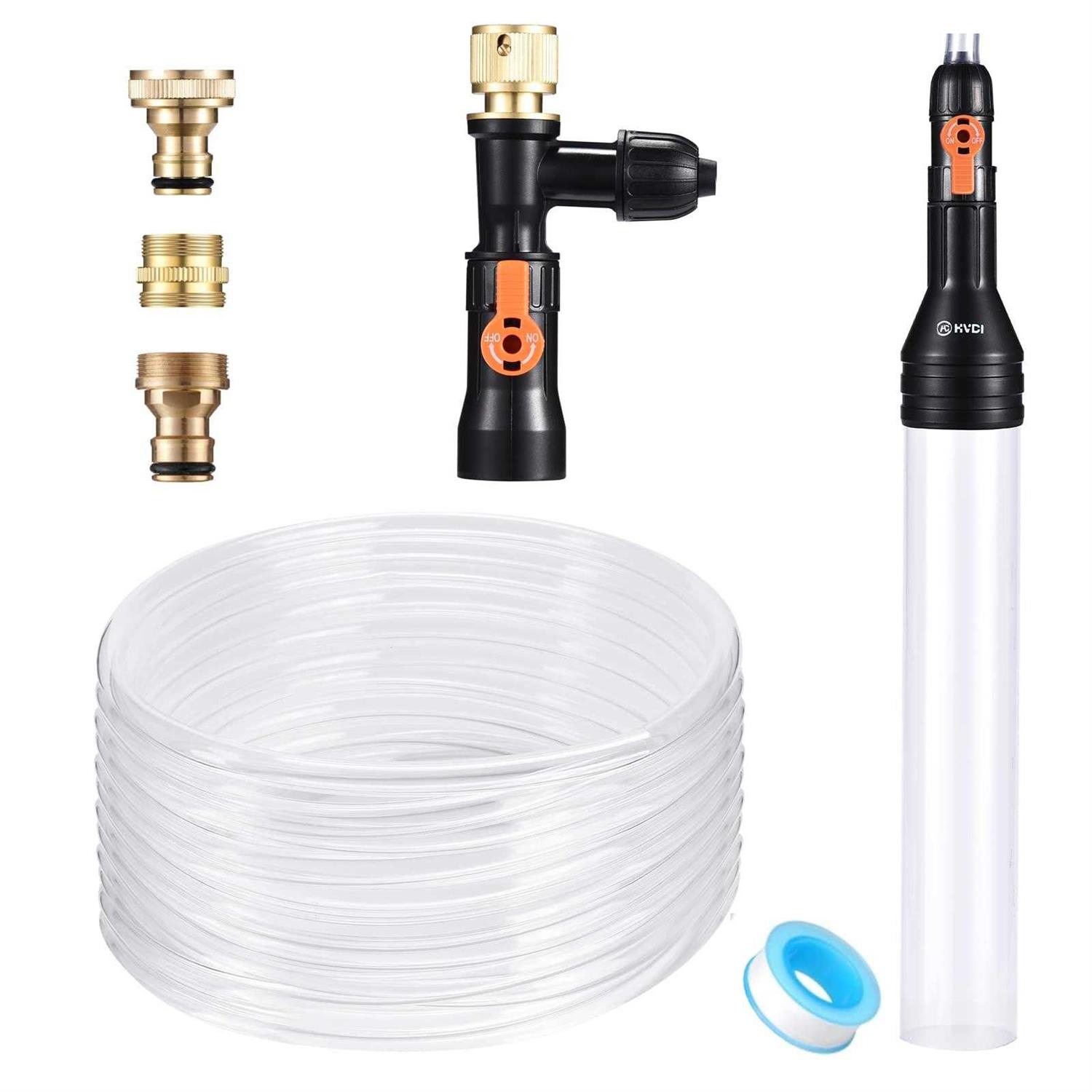 enomol Gravel Vacuum for Aquarium Water Changer Fish Tank Cleaning Tools,Siphon Universal Quick Pump Aquarium Water Changing - Healthber
