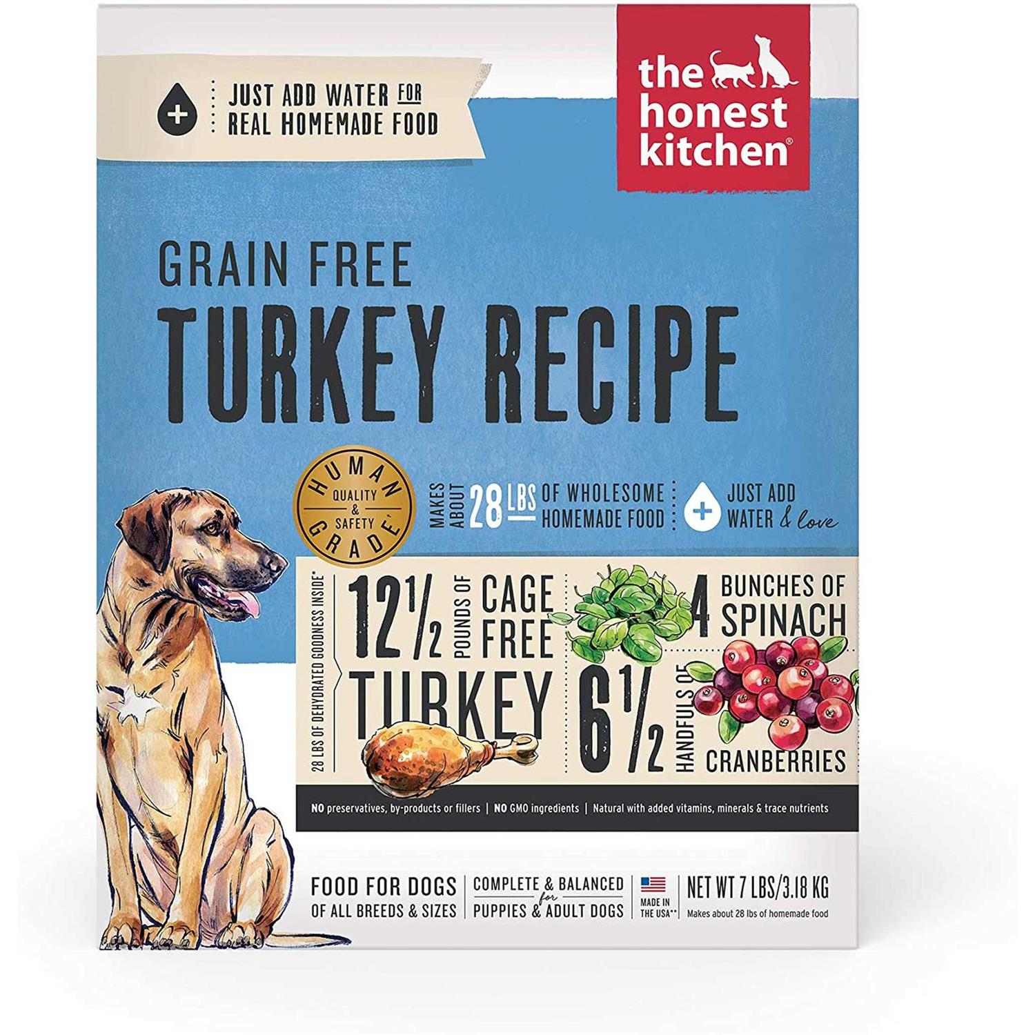 The Honest Kitchen Dehydrated Grain Free Turkey Dog Food - Healthber