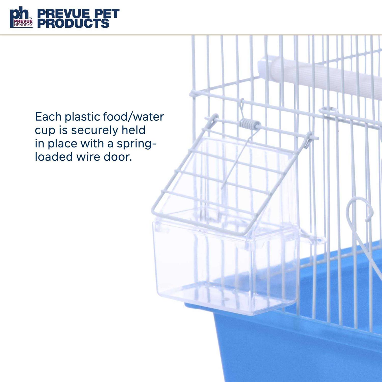Prevue Pet Products Flat Top Economy Bird Cage Blue and White 31991 - Healthber
