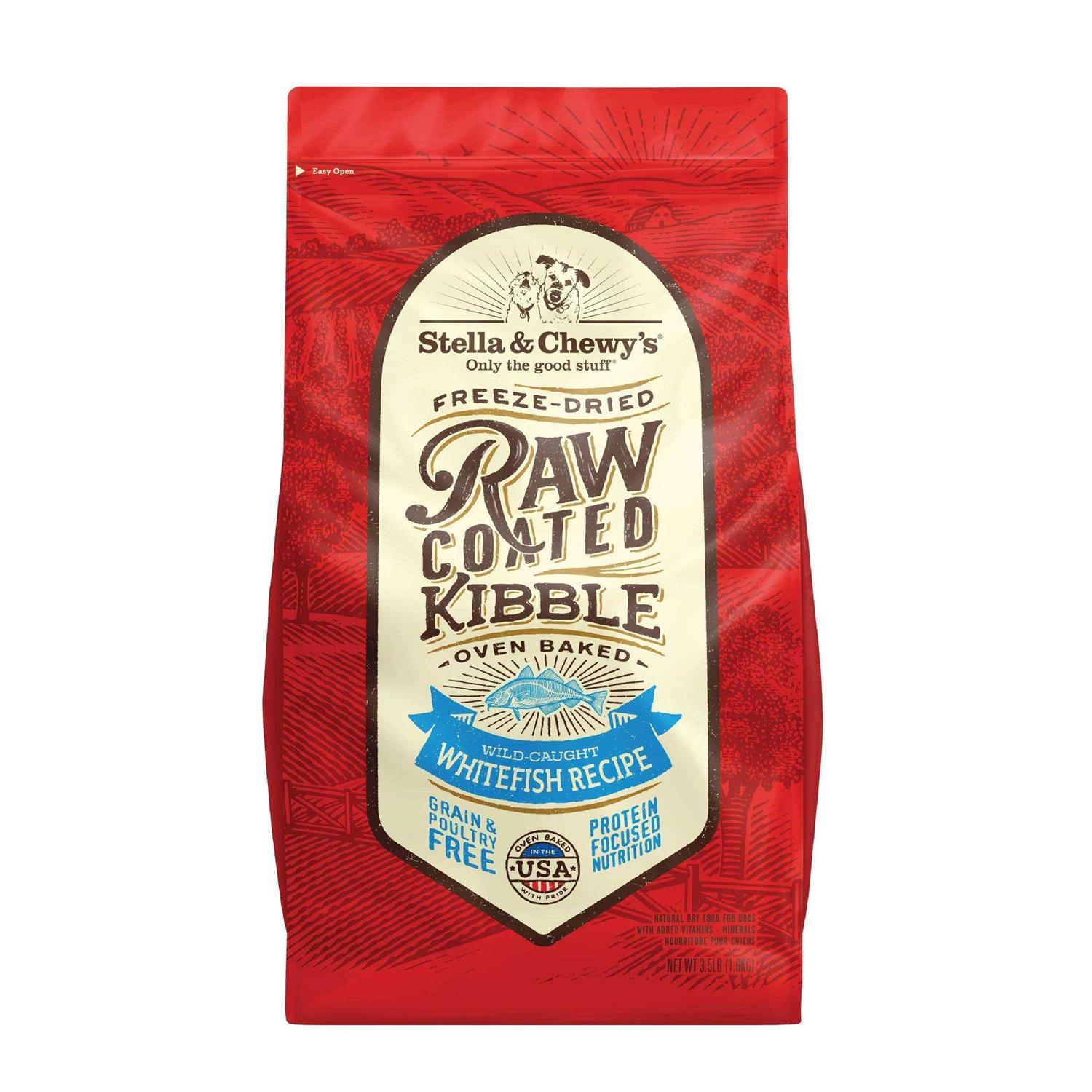 Stella & Chewy’s Raw Coated Dog Kibble Wild Caught Whitefish - Healthber