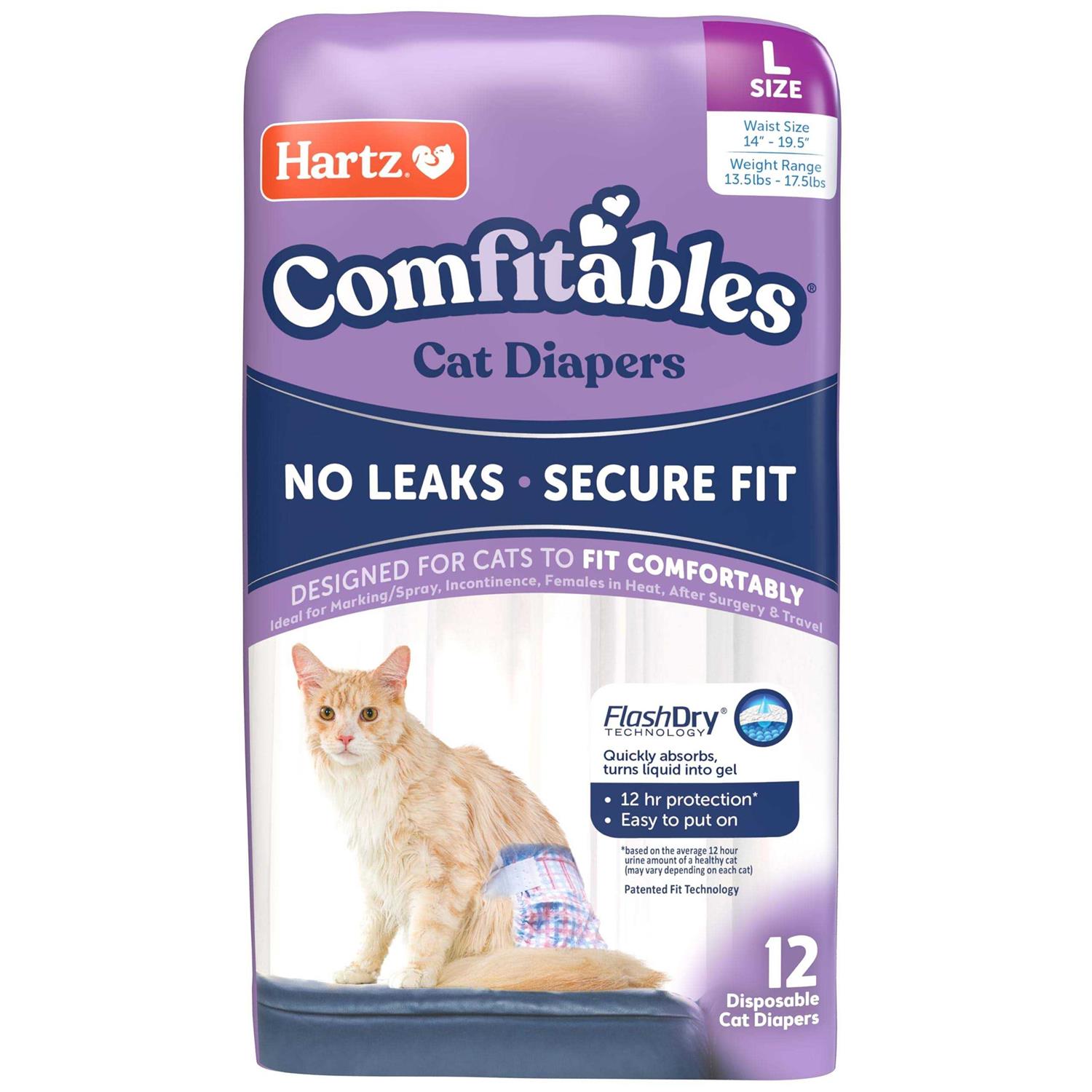 Hartz Disposable Cat Diapers - Healthber