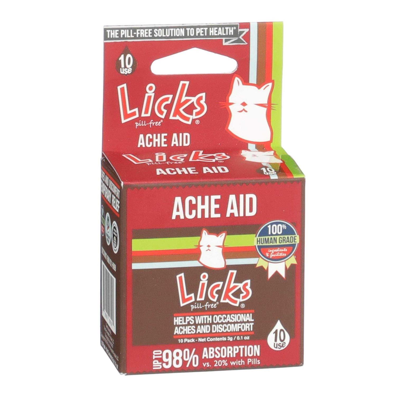 Licks Pill-Free Cat Ache Aid Turmeric and Ginger Cat Supplements - Healthber