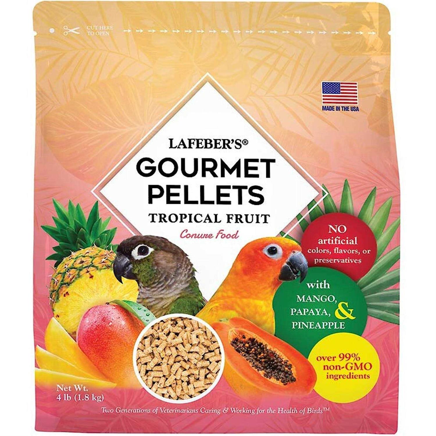 Lafeber Gourmet Pellets Tropical Fruit Bird Food - Healthber
