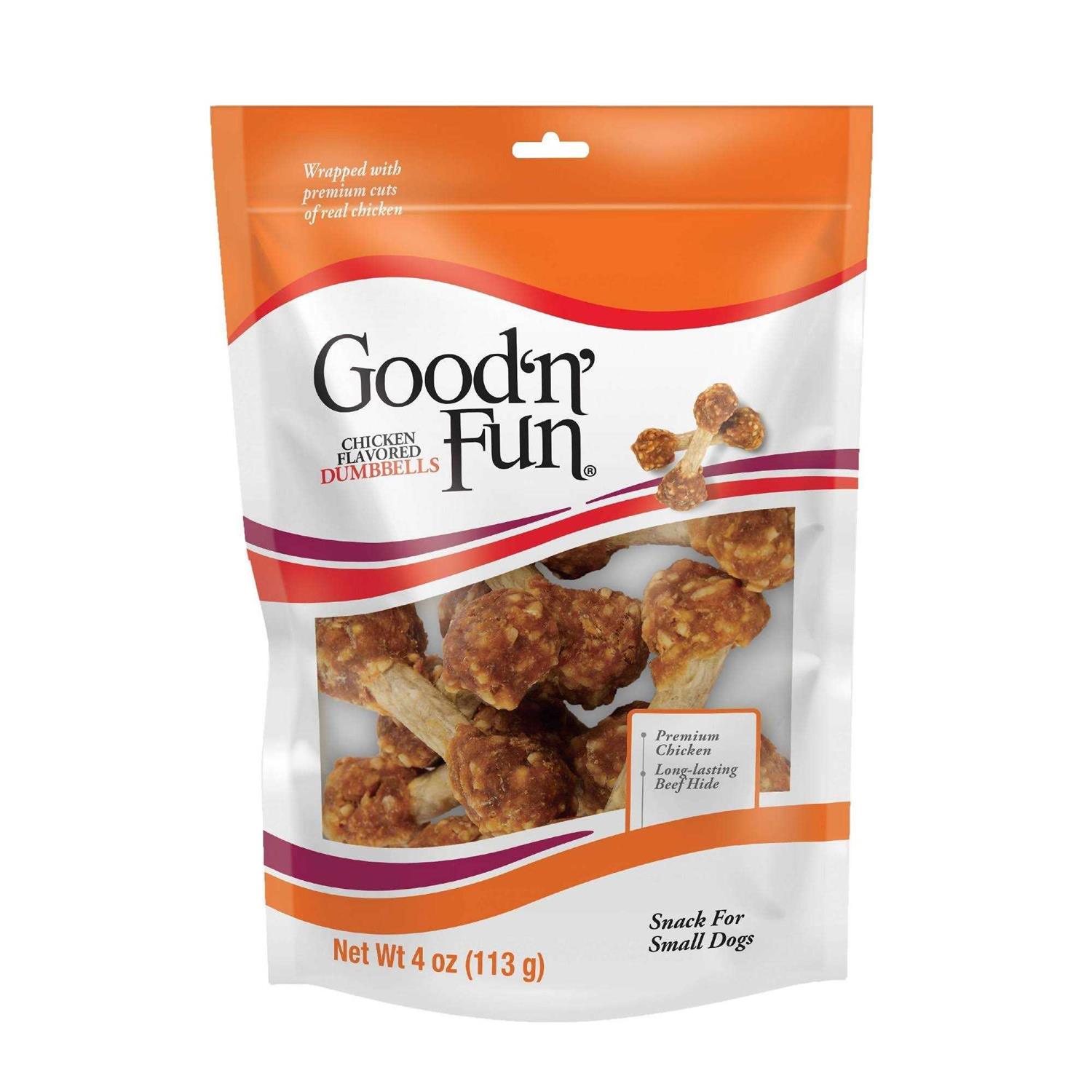 Good’n’Fun Chicken Flavored Dumbbells - Healthber