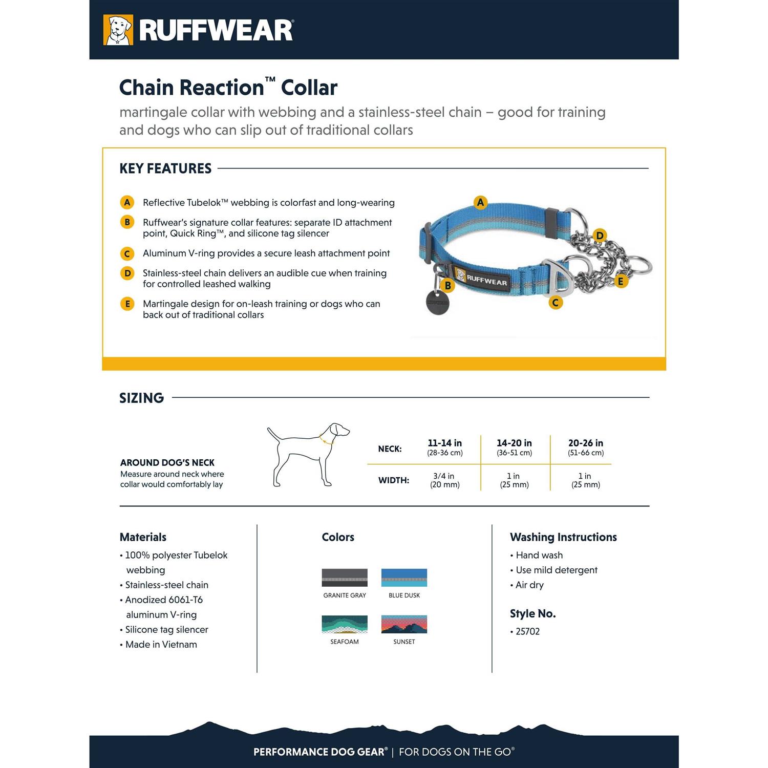 Ruffwear Chain Reaction Dog Collar - Healthber