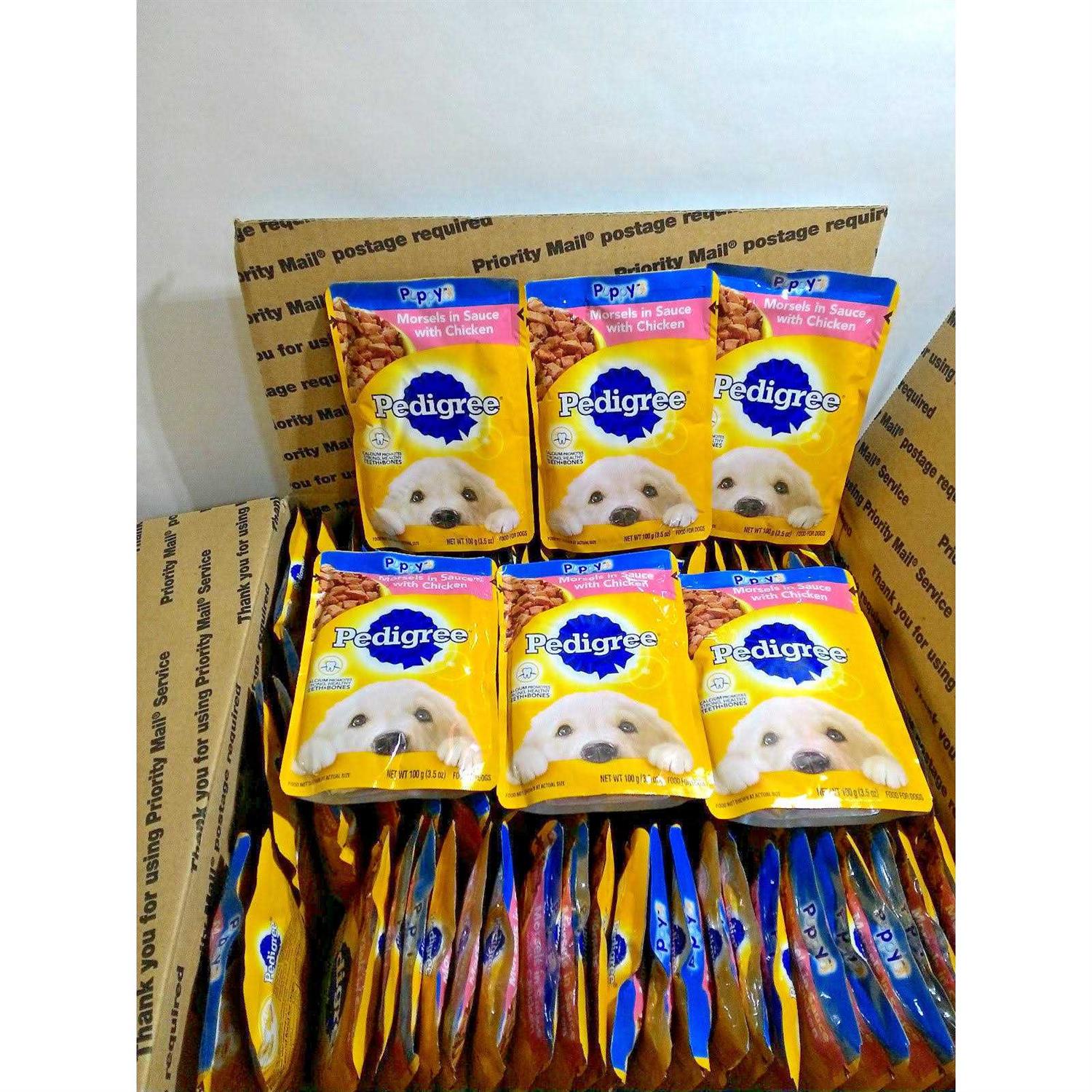 Pedigree Puppy Morsels in Sauce Chicken Wet Dog Food - Healthber