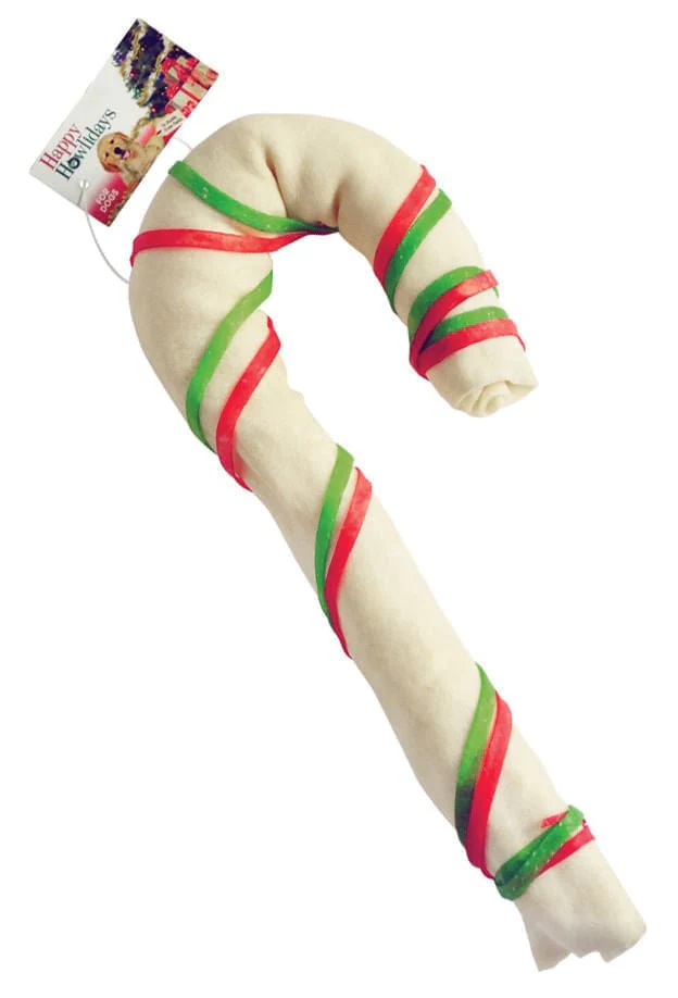 Large Rawhide Candy Canes - Healthber