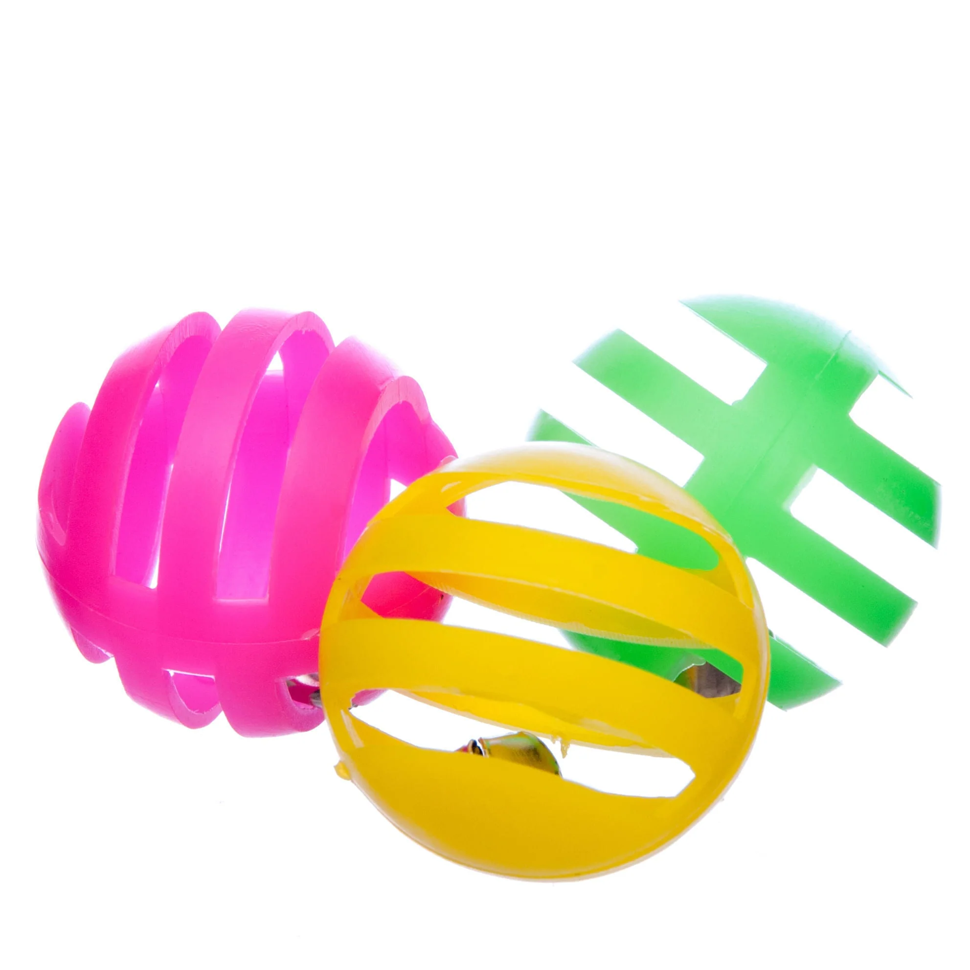 Lattice Jingle Balls Cat Toys, 3 pk - Healthber