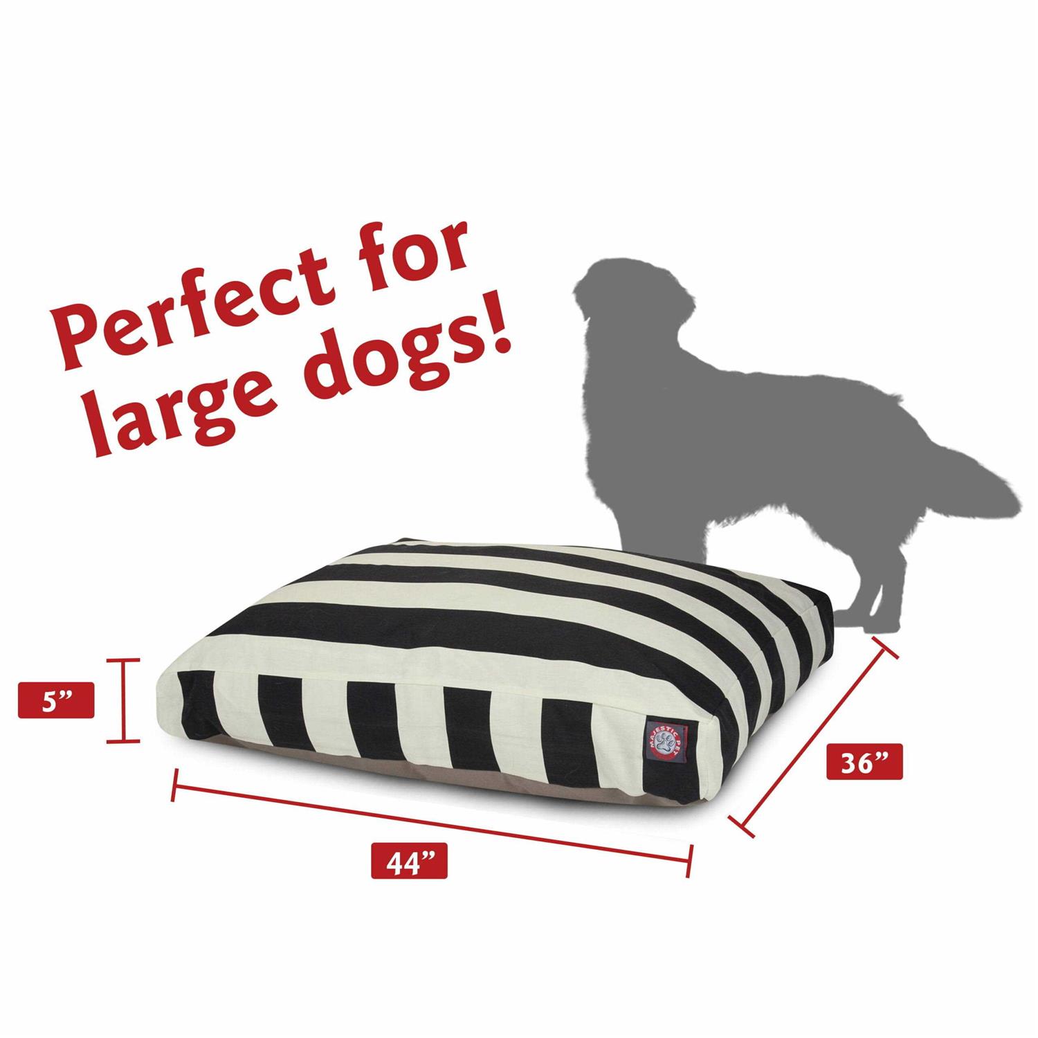 Majestic Pet Vertical Stripe Rectangle Dog Bed - Healthber