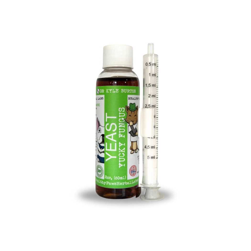 Healthy Paws Herbal Labs Liquid Supplement for Dog Yeast & Fungus - Healthber