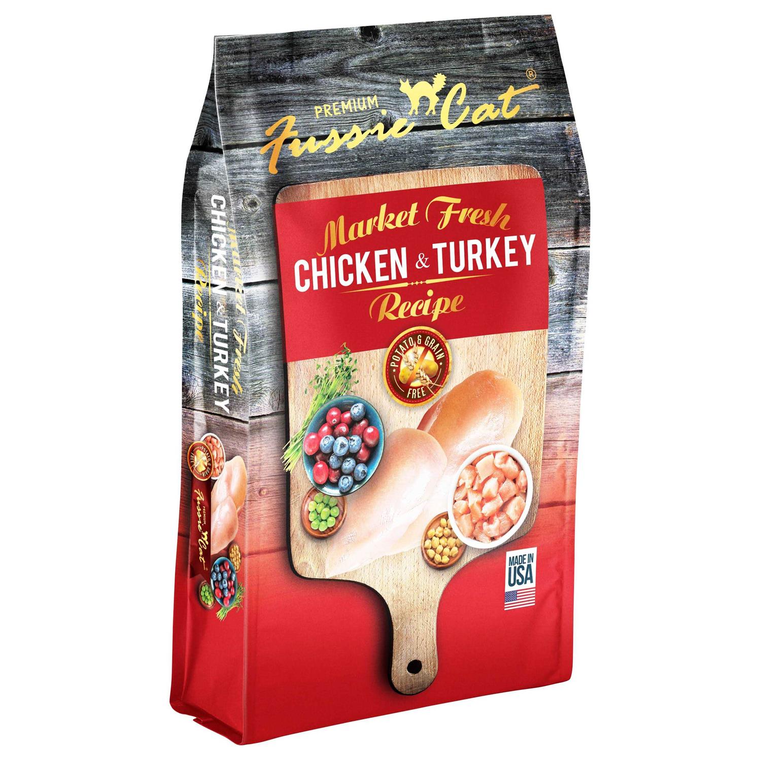 Fussie Cat Dry Cat Food Market Fresh Chicken Turkey - Healthber
