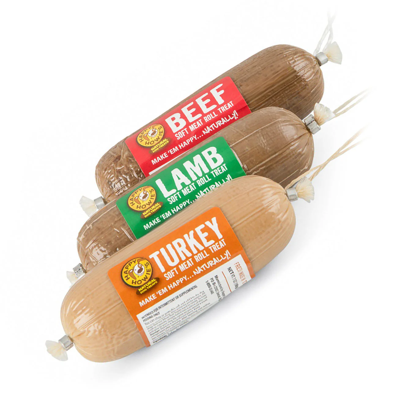 Happy Howie's Gourmet Meat Rolls, 3 pk, Taste Tester, 7 oz - Healthber