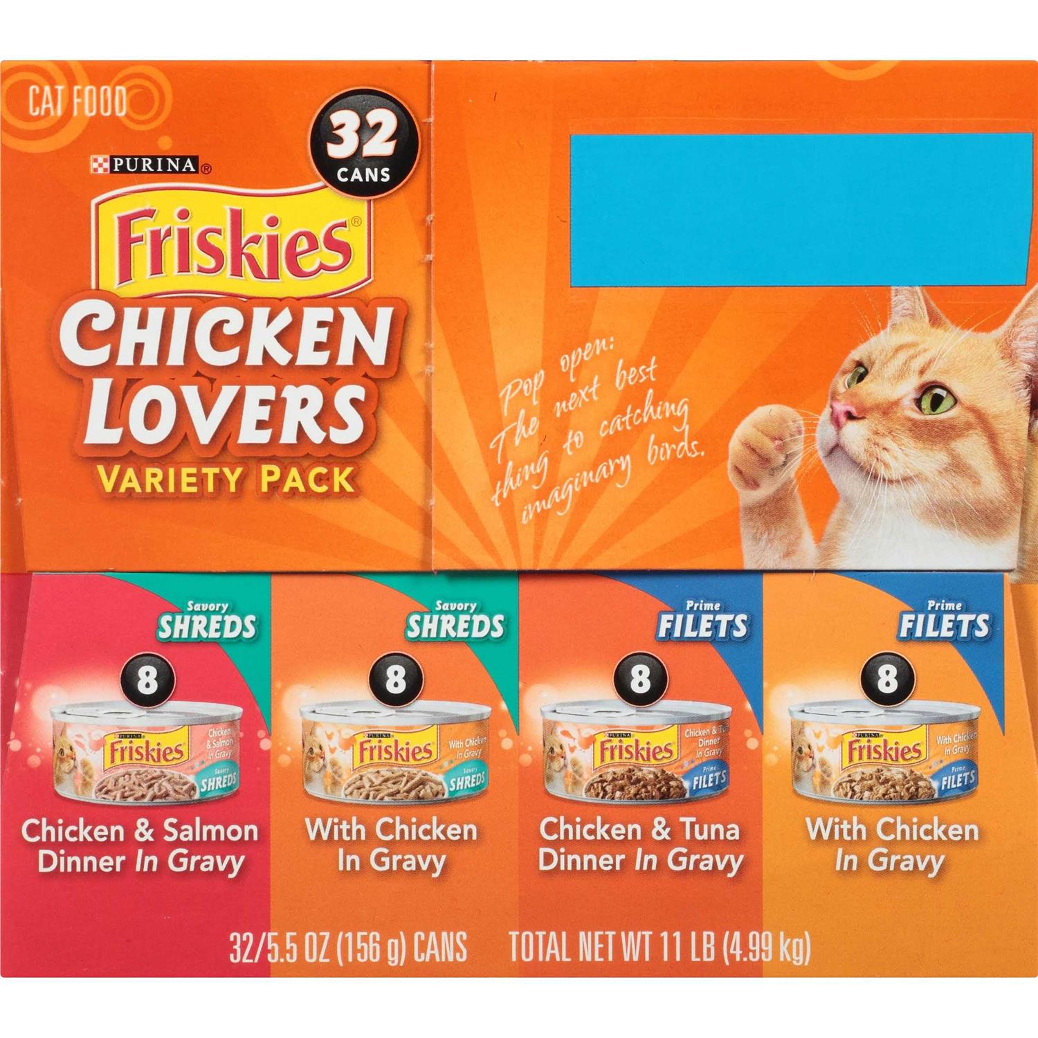 Friskies Chicken Lovers Wet Cat Food Variety Pack - Healthber