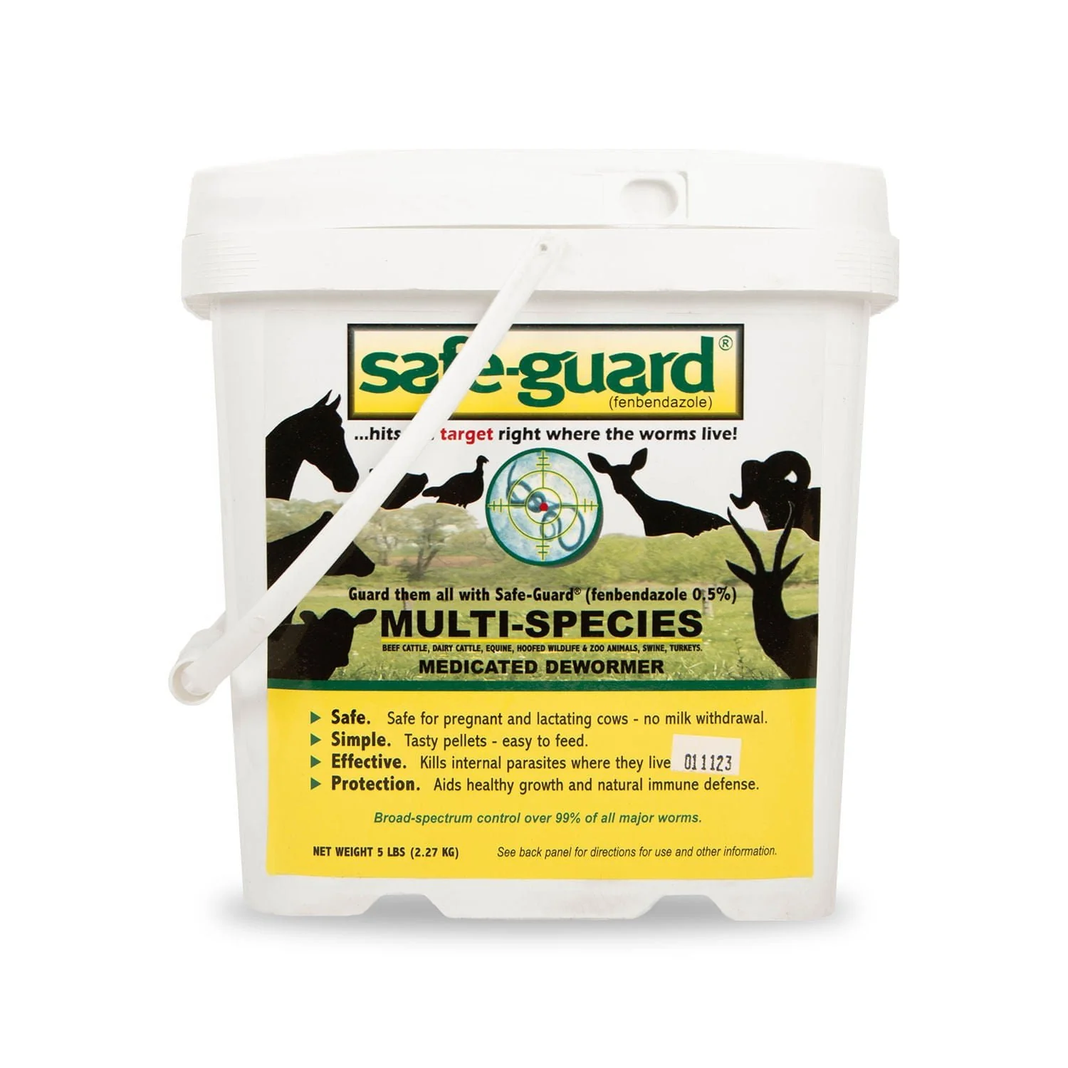 Safe-Guard Multi-Species Dewormer, Pellets, 5 lbs - Healthber