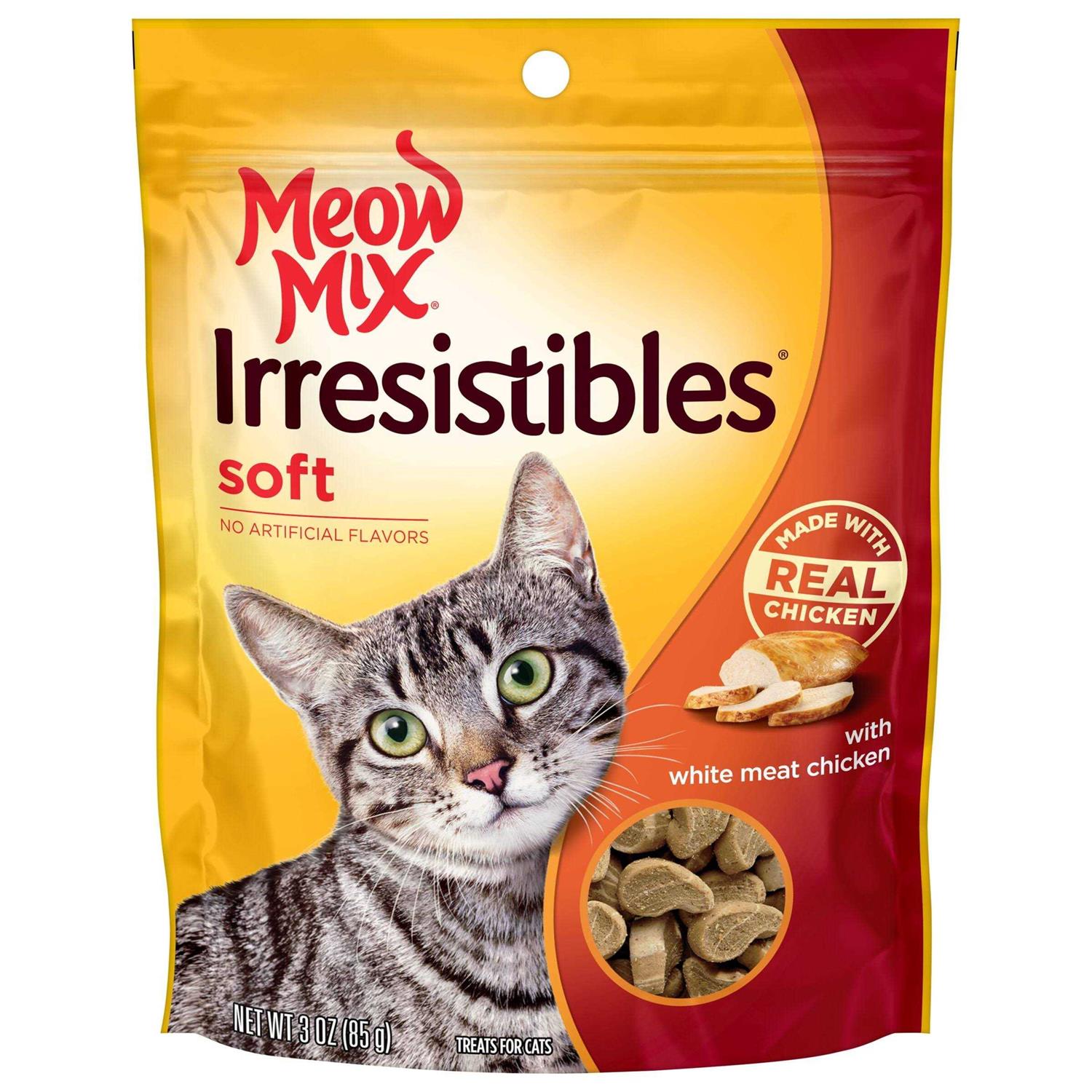 Meow Mix Irresistibles Cat Treats Soft - Healthber