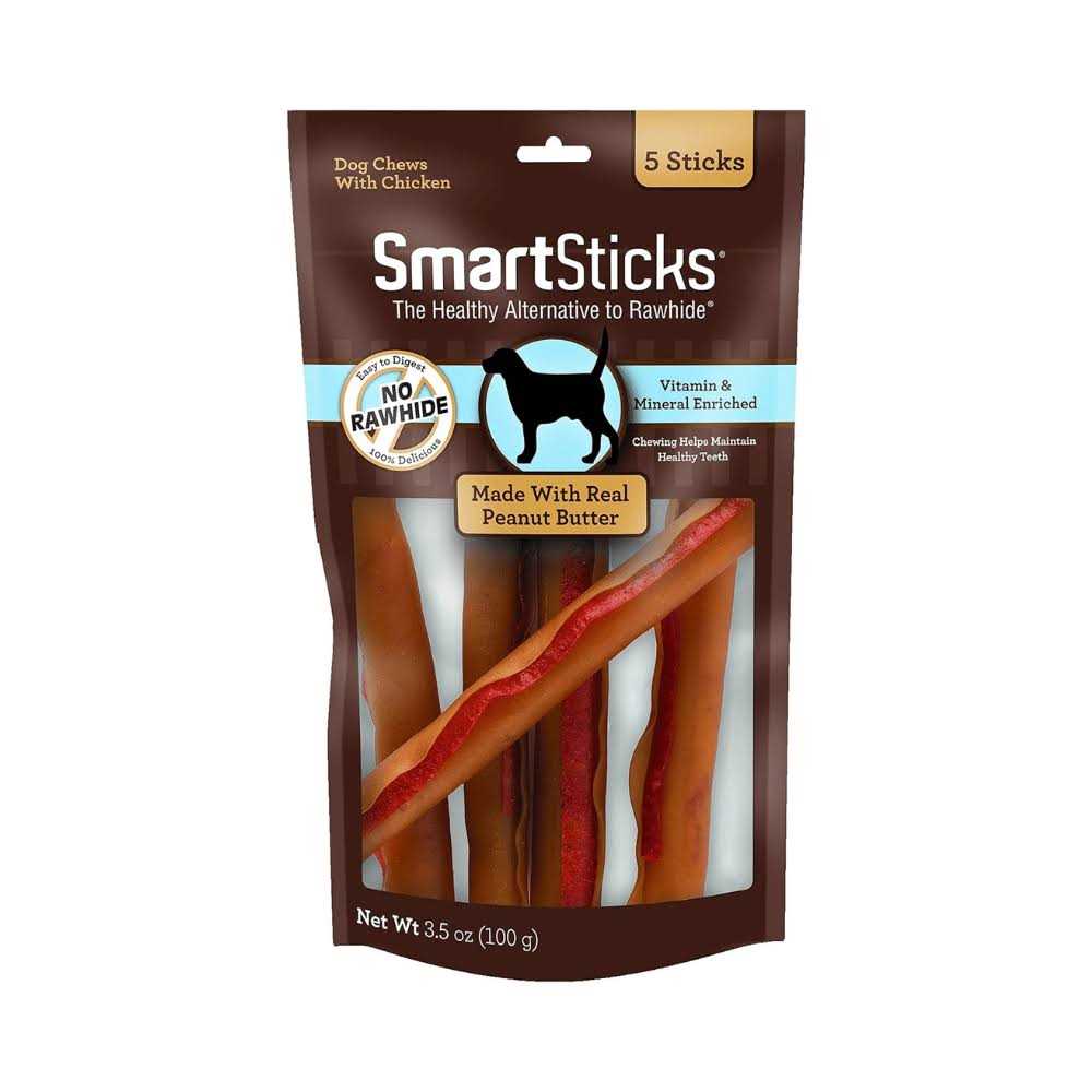 SmartBones SmartChips Peanut Flavored Dog Chews - Healthber