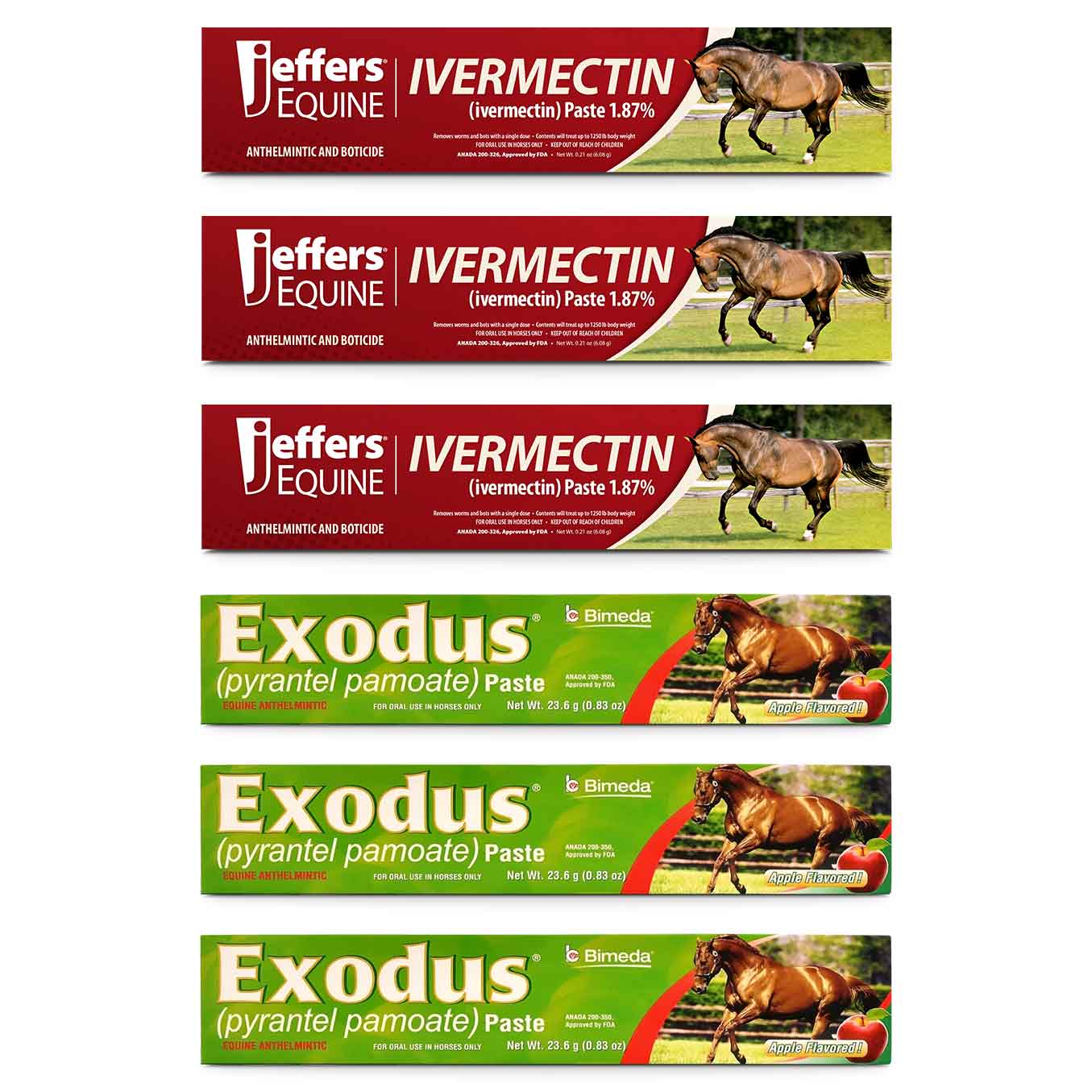 1-Year Horse Deworming Kit - Healthber