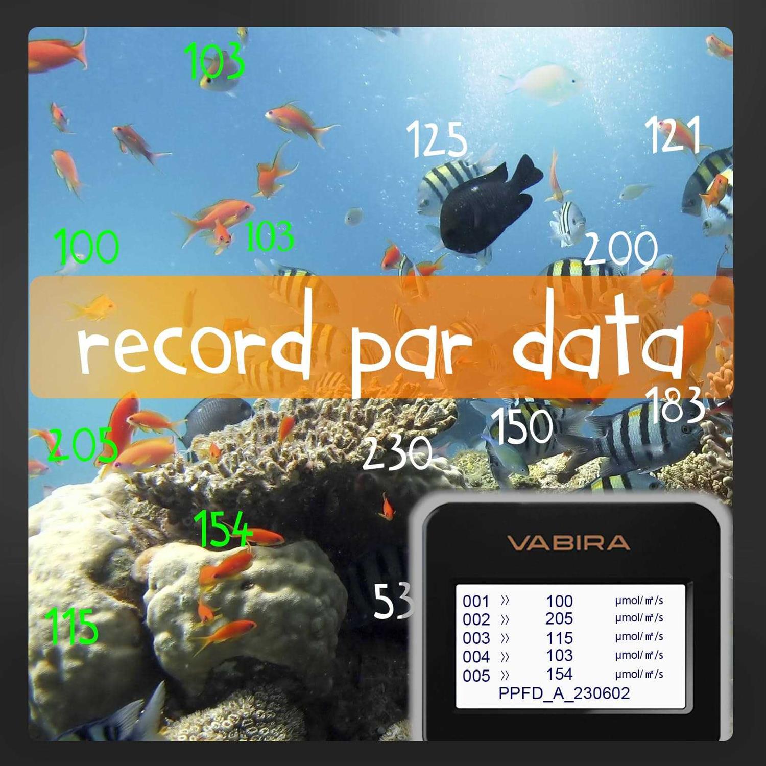 VBR-Aqua PAR Meter for Aquarium R,G,B PAR Seperately - Healthber