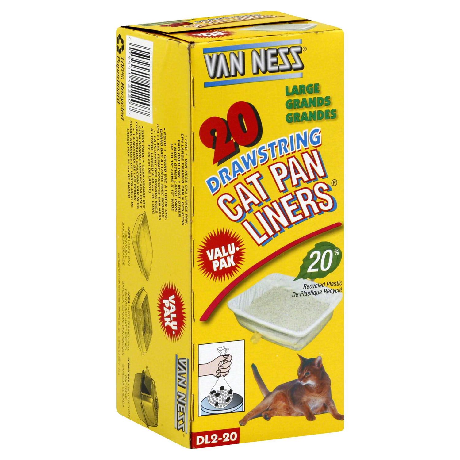 Van Ness Drawstring Cat Pan Liners - Healthber