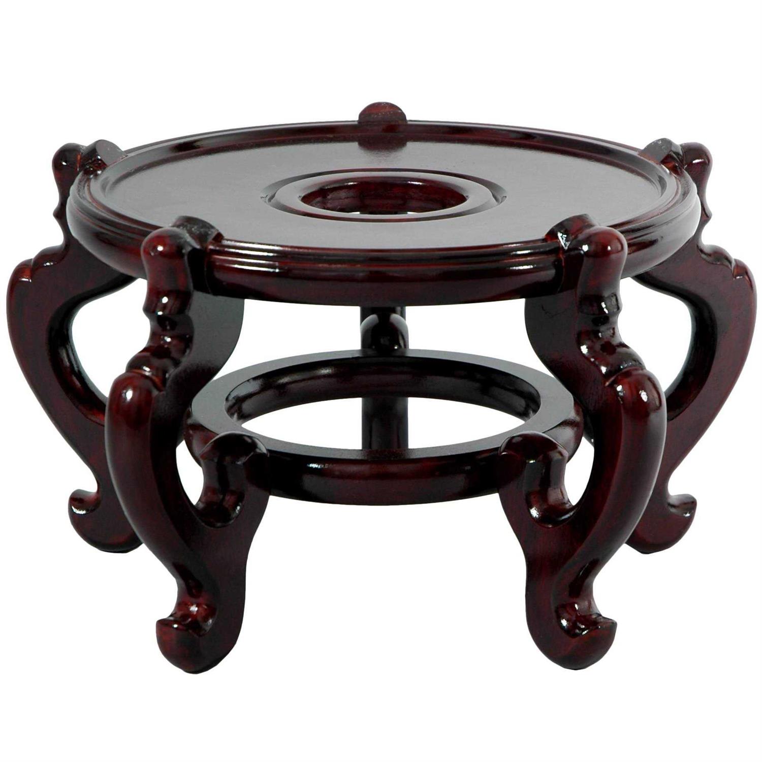 Oriental Furniture Rosewood Fishbowl Stand - Healthber