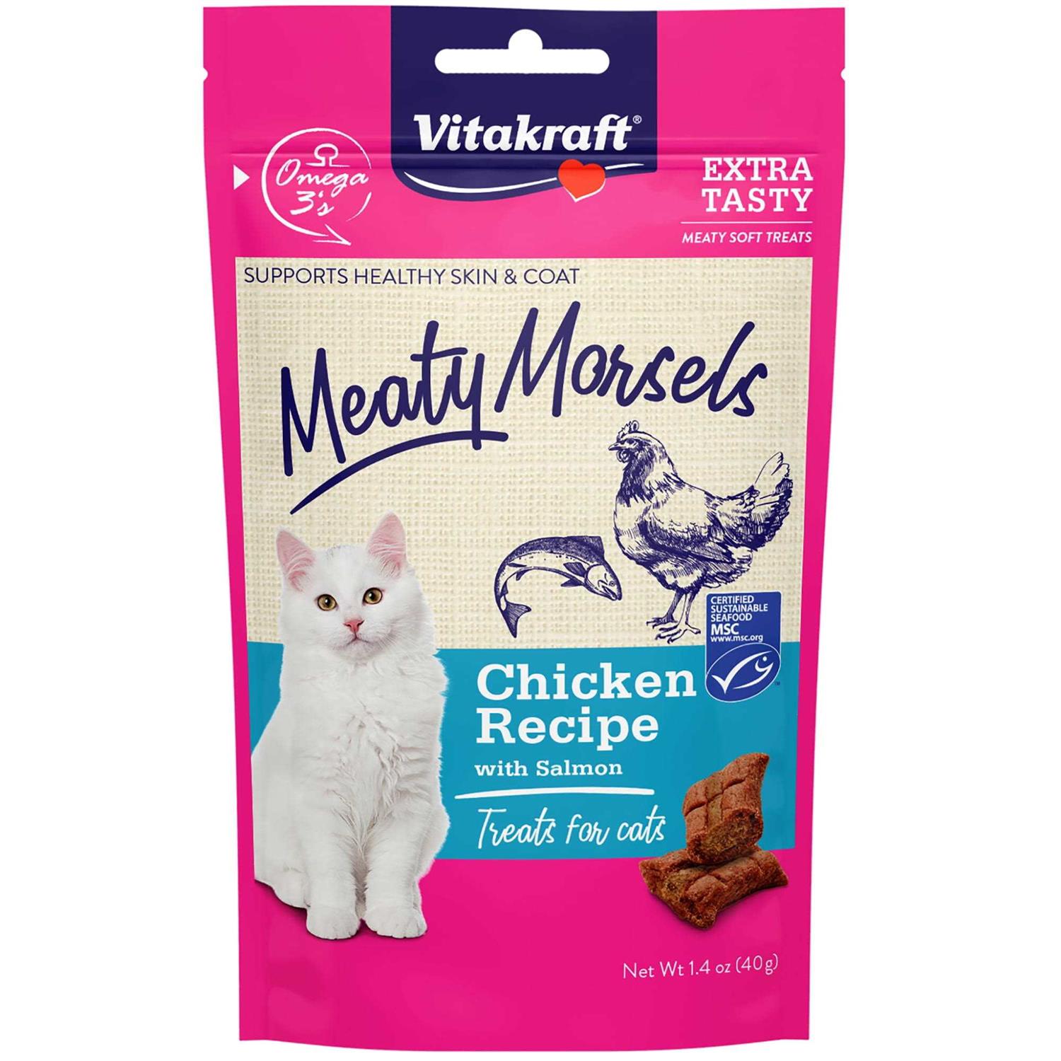 Vitakraft Cat Treat Meaty Morsels Chicken/Salmon - Healthber