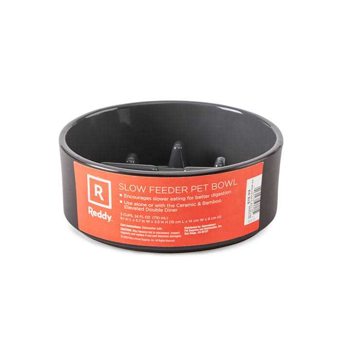 Reddy Double Diner Slow Feeder Replacement Bowl for Dogs - Healthber
