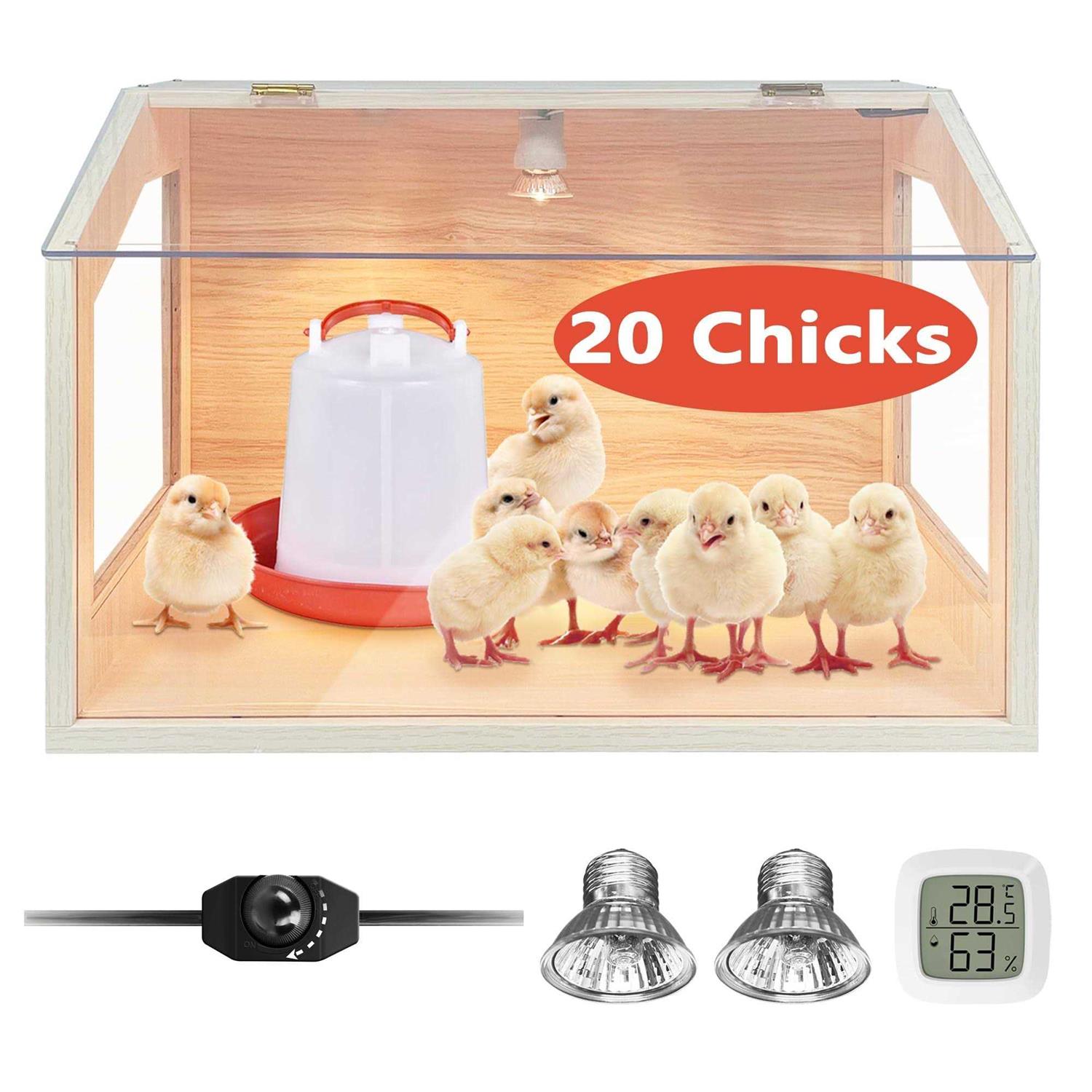 KoreTech Intelligent Brooder Box with Built-in Heating Lamps Chick Brooder Box for Small Animals - Healthber