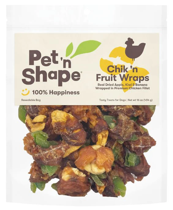 Pet n Shape Chik 'n Fruit Wraps, 16 oz - Healthber