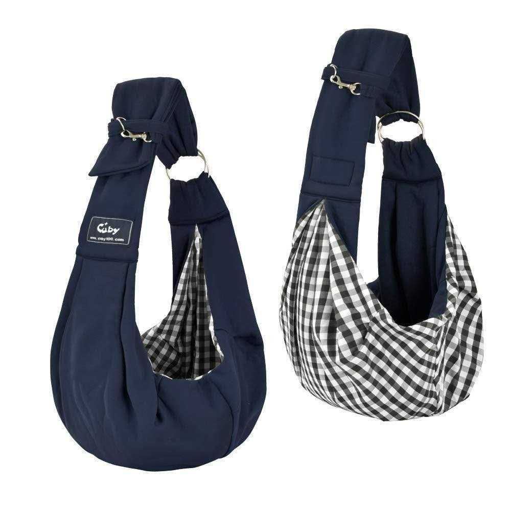 Cuby Dog and Cat Sling Carrier Hands Free Reversible Pet Papoose Bag Soft Pouch and Tote Design Suitable for Puppy - Healthber