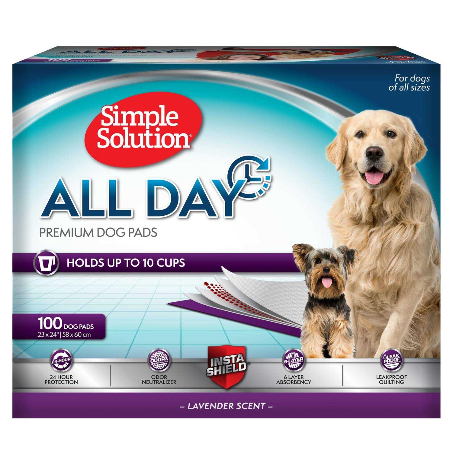 Simple Solution 6-Layer All Day Premium Dog Pads - Healthber