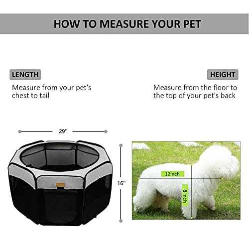 Akinerri Dog Playpen Portable Pet Play Pen for Cat Puppies Rabbits - Healthber