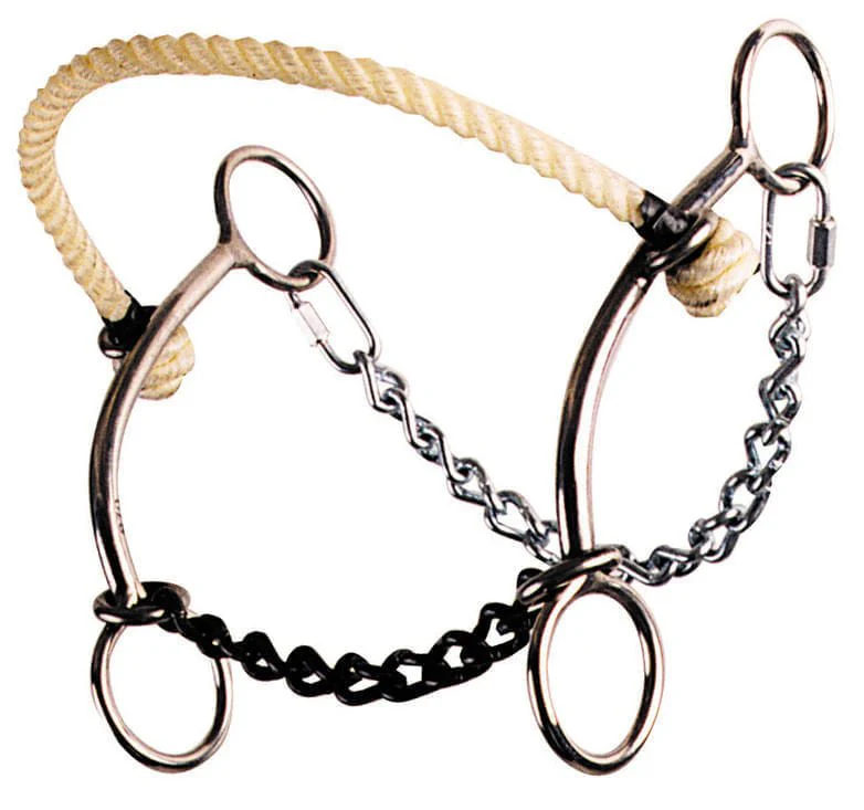 Reinsman Johnson Hackamore Combination Bit - Healthber